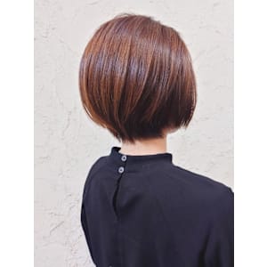 【Flor】*大人前下がりショート+ブラウン*