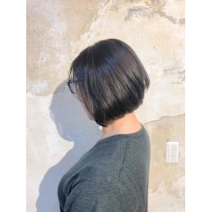 【151e　】*前下がりボブ+アッシュブラウン*