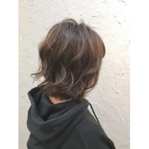 【Flor】*エッジショートボブ+アッシュブラウン＊