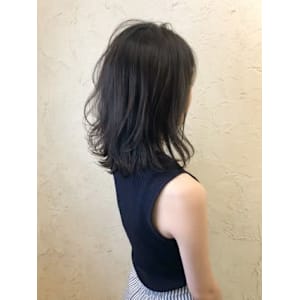 【Flor】*レイヤーウルフミディ+グレージュ*