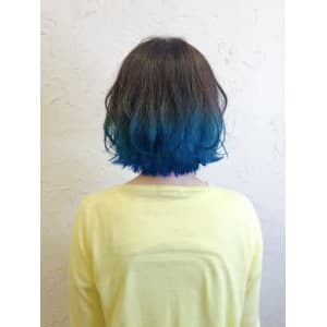 【Flor】*グラデーション+マーメイドブルー*