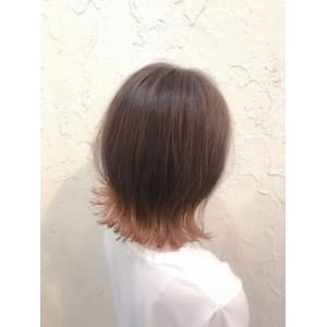 【Flor】*ラテブラウン+シアオレンジグラデーション