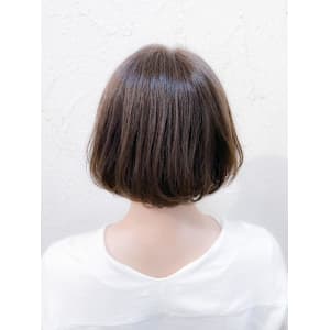 【Flor】*ナチュラルボブ+フォギーベージュ*