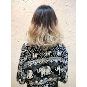 【Flor】*グラデーションカラー+ブリーチ*