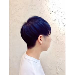 【Flor】*ショートレイヤー+ネイビーブルー*