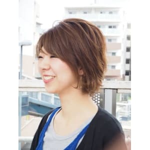 【Flor】*丸みショート+パールベージュ*