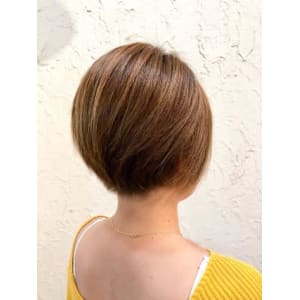 【Flor】*丸みショートボブ+フォギーベージュ*