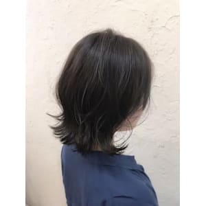 【Flor】*くびれセミディ+暗髪シアーグレージュ*