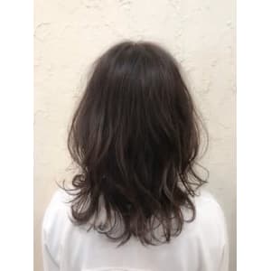 【Flor】*くびれセミディ+暗髪シアーグレージュ*