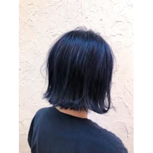 【Flor】*切りっぱなしボブ+ネイビー*