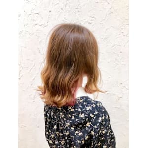 【Flor】*+ハニーベージュ+インナーピンク*