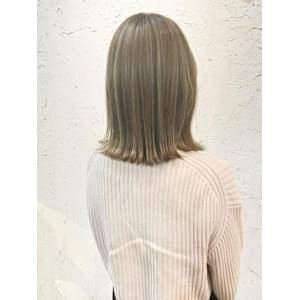 【Flor】*外ハネボブルフ+３Dカーキベージュ*