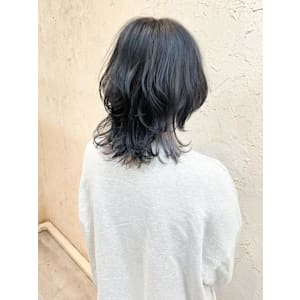 【Flor】*ボブルフ+ネイビーブラック*