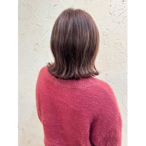 【Flor】*くびれボブシフォンブラウン*