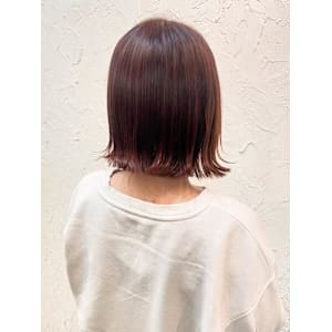 【Flor】*外ハネボブ+マロンブラウン*