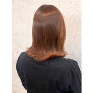 【Flor】*髪質改善+外ハネミディ+ブラウン*