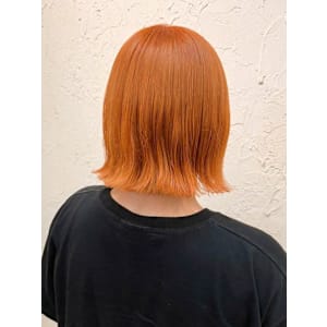 【Flor】*外ハネボブ+オレンジベージュ*