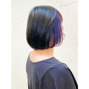 【Flor】*インナーカラー+バイオレット＋アッシュ*