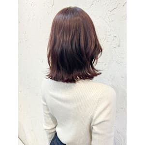 【Flor】*くびれボブ+チャコールブラウン＊