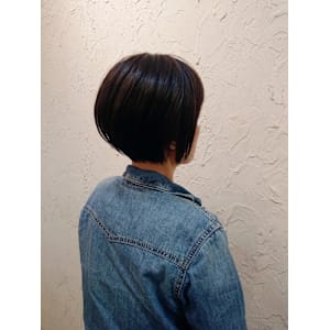 【Flor】*マニッシュボブ+カシスブラウン*