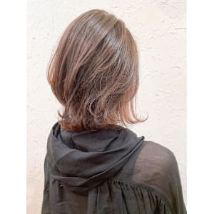 【Flor】*抜け感くびれボブ×ミルキーベージュ*