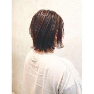 【Flor】*外ハネボブ+マロンブラウン*