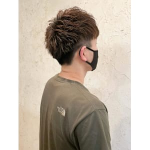 【Flor】*束感ショート+カーキベージュ*