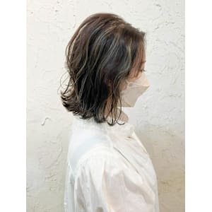 【Flor】*くびれボブ+３Dハイライトグレージュ*