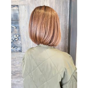 【Flor】*Aラインボブ+シナモンベージュ*