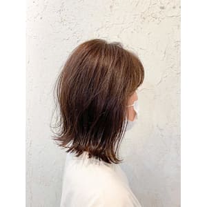 【Flor】*くびれロブ+チャコールベージュ*