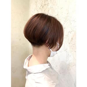 【Flor】*刈り上げショートボブ+マロンベージュ*