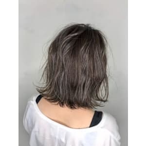 【Flor】*ノットヘアボブ+ウィンターグレージュ*