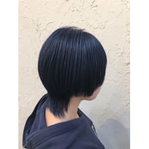 【Flor】*エッジショート+ネイビーブルー*