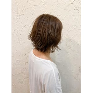 【Flor】*外ハネボブ+シナモンベージュ*