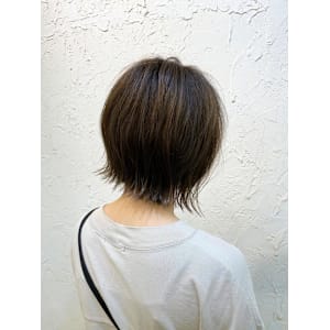 【Flor】*外はねロブ+ネイビーブラウン*