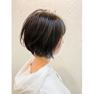 【Flor】*マニッシュボブブ+インナーブルー*