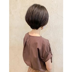 【Flor】*大人ガーリーショート+チャコールブラウン