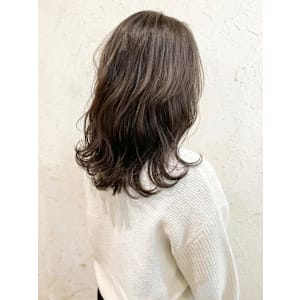 【Flor】*波巻きウェーブ+グレージュ*