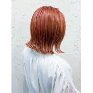 【Flor】*くびれ外ハネボブ+オレンジベージュ*