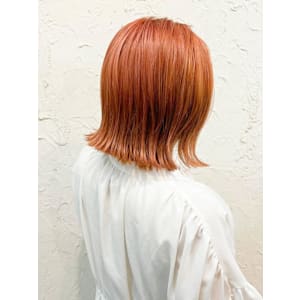 【Flor】*外ハネボブ+オレンジベージュ*