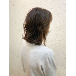 【Flor】*鎖骨ミディアム+カフェブラウン*