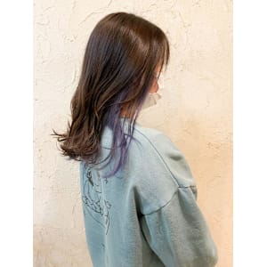 【Flor】*インナーカラー+ペールバイオレット*