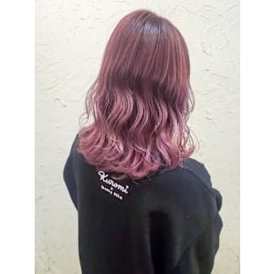 【Flor】*波巻きセミディ+ピンクラベンダー*