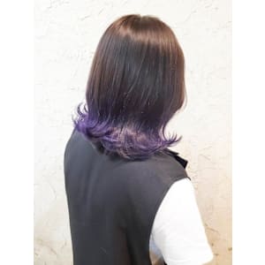 【Flor】*ラインカラー+ラベンダー×アッシュ*