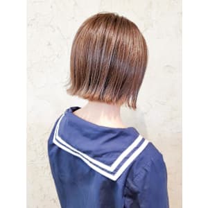 【Flor】*外ハネミニボブ+ティーベージュ*