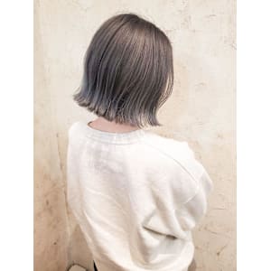 【Flor】*くびれボブ+シルバーグレージュ*