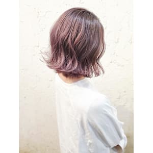 【Flor】*くびれボブルフ+ラベンダーグレージュ*