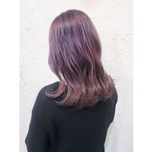 【Flor】*ゆる巻きセミディ＋バーガンディ*