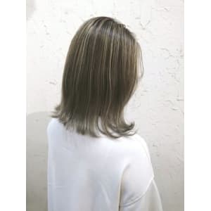 【Flor】*ハイライトグラ+シルバーグレー*