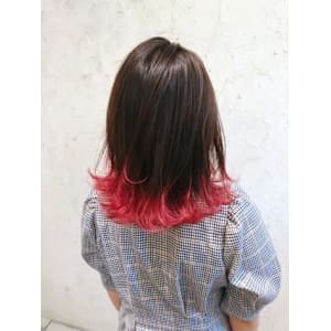 【Flor】*ラインカラー+チェリーレッド*